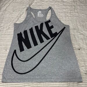 Nike Gray Slim Fit Tank Top
